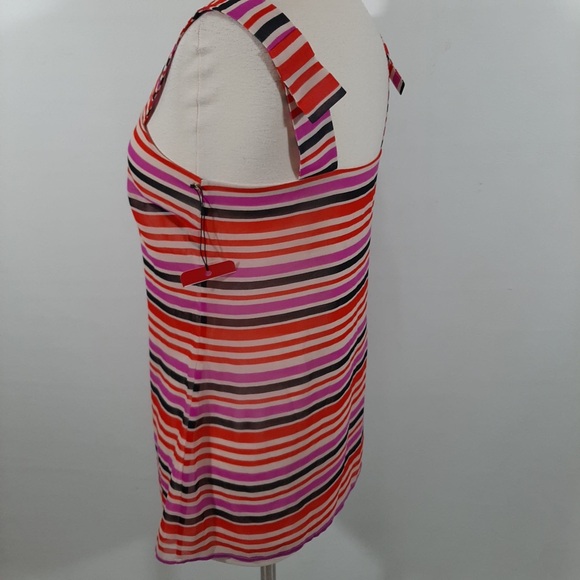 NWT Cabi stripe red pink top S - Picture 7 of 10
